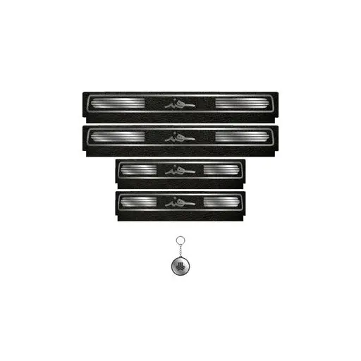 برچسب پارکابی خودرو لندمون کد LM236 MS سهند مجموعه 4 عددی به همراه جا کلیدی