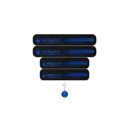 برچسب پارکابی خودرو لندمون کد LC037 MB رنو مگان مجموعه 4 عددی به همراه جاکلیدی