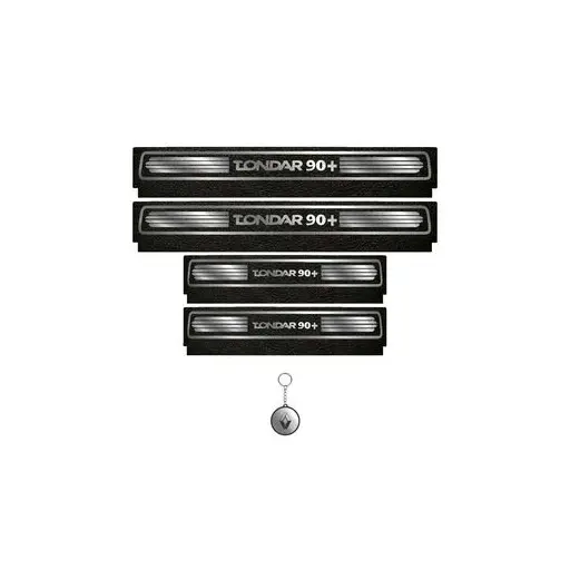 برچسب پارکابی خودرو لندمون کد LM091 MS تندر 90 پلاس مجموعه 4 عددی به همراه جاکلیدی