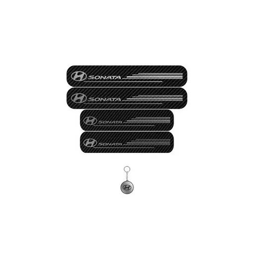 برچسب پارکابی خودرو لندمون کد LC050 MS هیوندای سوناتا مجموعه 4 عددی به همراه جاکلیدی