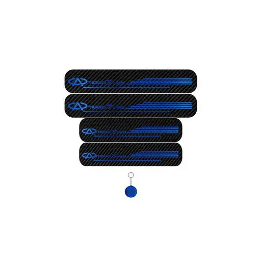 برچسب پارکابی خودرو لندمون کد LC057 MB تیگو7 پرو مجموعه 4 عددی به همراه جاکلیدی