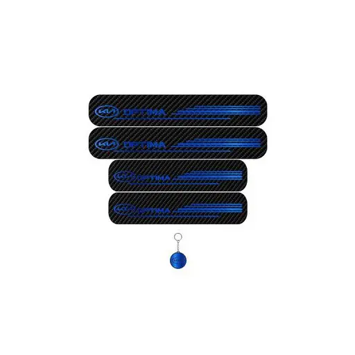 برچسب پارکابی خودرو لندمون کد LC046 MB کیا اپتیما مجموعه 4 عددی به همراه جاکلیدی