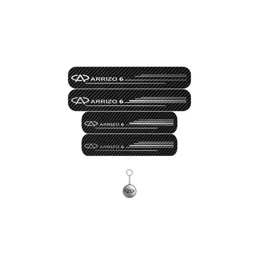 برچسب پارکابی خودرو لندمون کد LC032 MS آریزو6 مجموعه 4 عددی به همراه جاکلیدی