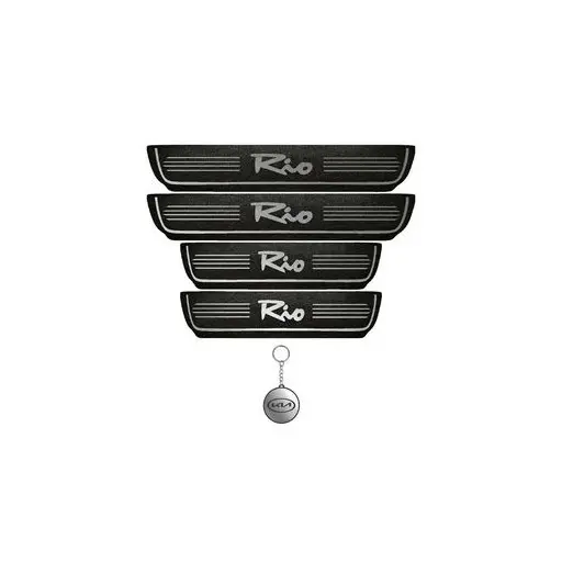 برچسب پارکابی خودرو لندمون کد LMm0020 MS ریو مجموعه 4 عددی به همراه جا کلیدی