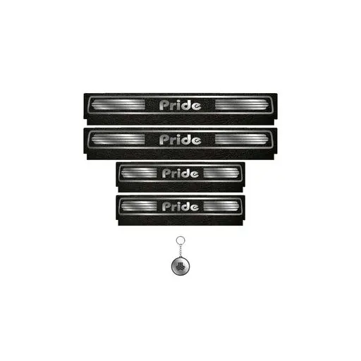 برچسب پارکابی خودرو لندمون کد LM105 MS پراید مجموعه 4 عددی به همراه جاکلیدی