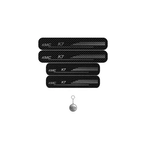 برچسب پارکابی خودرو لندمون کد LC027 MS جک K7 مجموعه 4 عددی به همراه جاکلیدی