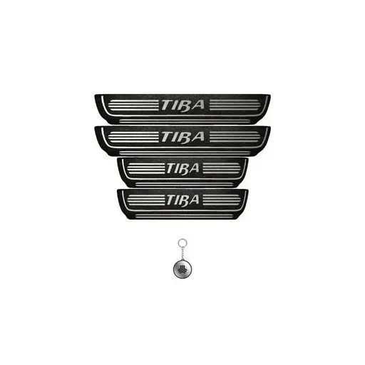 برچسب پارکابی خودرو لندمون کد LMm0022 MS تیبا مجموعه 4 عددی به همراه جا کلیدی