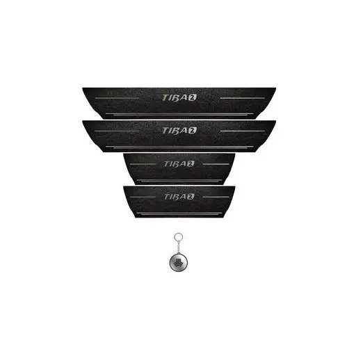 برچسب پارکابی خودرو لندمون کد LPtn052 MS تیبا دو به همراه جا کلیدی مجموعه 4 عددی
