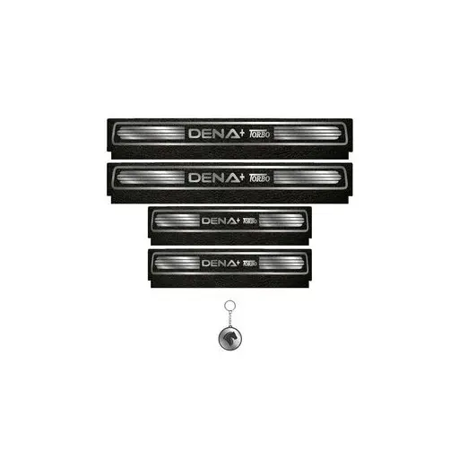 برچسب پارکابی خودرو لندمون کد LM101 MS دناپلاس مجموعه 4 عددی به همراه جا کلیدی