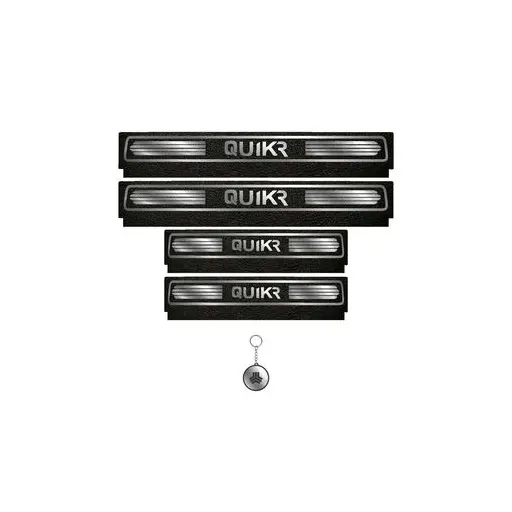 برچسب پارکابی خودرو لندمون کد LM109 MS کوییک آر مجموعه 4 عددی بهمراه جاکلیدی