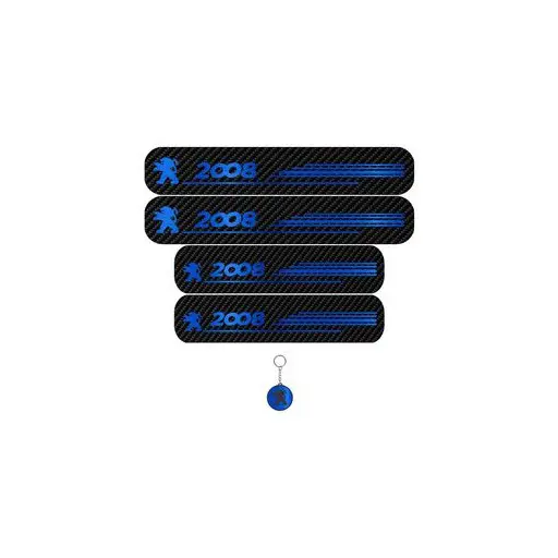 برچسب پارکابی خودرو لندمون کد LC022 MB پژو 2008 مجموعه 4 عددی به همراه جاکلیدی