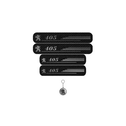 برچسب پارکابی خودرو لندمون کد LC021 MS پژو 405 مجموعه 4 عددی به همراه جاکلیدی