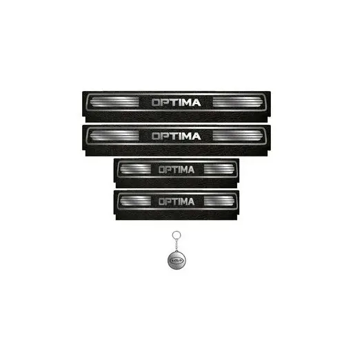برچسب پارکابی خودرو لندمون کد LM137 MS اپتیما مجموعه 4 عددی به همراه جا کلیدی