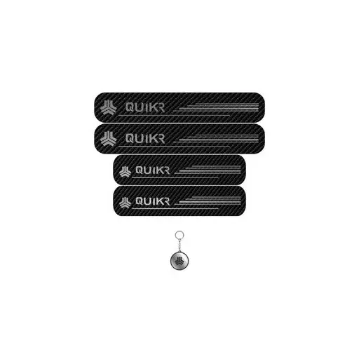 برچسب پارکابی خودرو لندمون کد LC007 MS کوییک آر مجموعه 4 عددی به همراه جاکلیدی