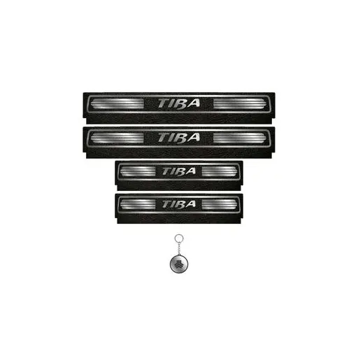 برچسب پارکابی خودرو لندمون کد LM113 MS تیبا مجموعه 4 عددی به همراه جاکلیدی