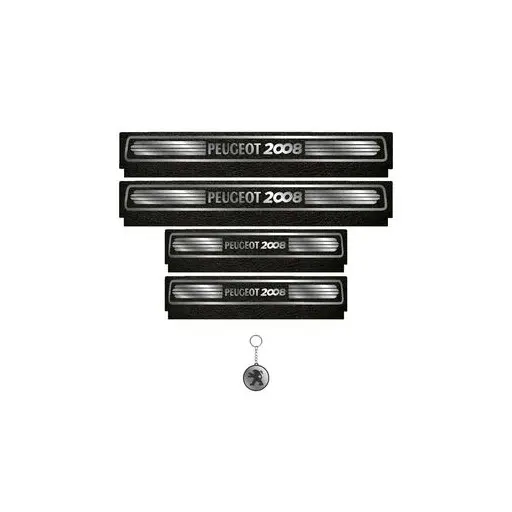برچسب پارکابی خودرو لندمون کد LM097 MS پژو 2008 مجموعه 4 عددی به همراه جاکلیدی