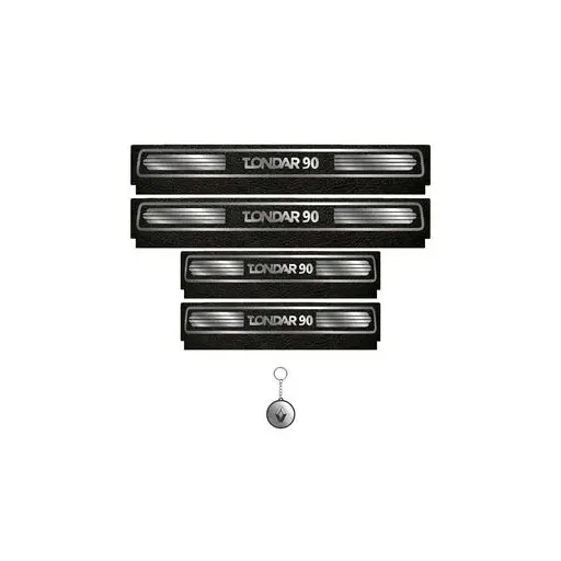 برچسب پارکابی خودرو لندمون کد LM090 MS تندر 90 مجموعه 4 عددی به همراه جاکلیدی
