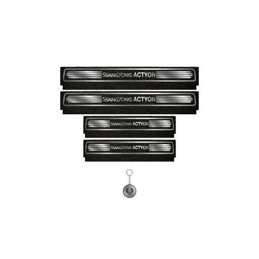 برچسب پارکابی خودرو لندمون کد LM125 MS اکتیون مجموعه 4 عددی به همراه جا کلیدی