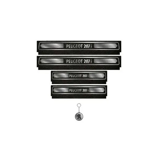 برچسب پارکابی خودرو لندمون کد LM099 MS پژو 207 مجموعه 4 عددی به همراه جاکلیدی