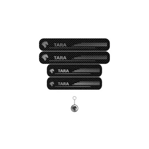 برچسب پارکابی خودرو لندمون کد LC017 MS تارا مجموعه 4 عددی به همراه جاکلیدی
