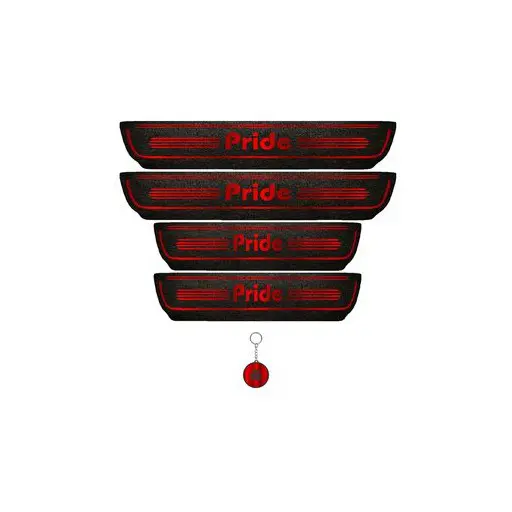 برچسب پارکابی خودرو لندمون کد LM009 MR پراید مجموعه 4 عددی به همراه جاکلیدی
