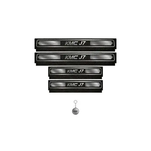 برچسب پارکابی خودرو لندمون کد LM239 MS کی ام سی J7 مجموعه 4 عددی به همراه جا کلیدی