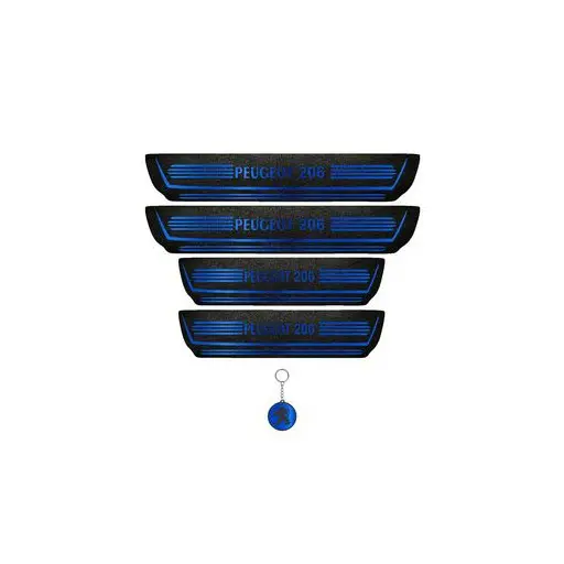 برچسب پارکابی خودرو لندمون کد LM159 MB پژو 206 مجموعه 4 عددی به همراه جا کلیدی
