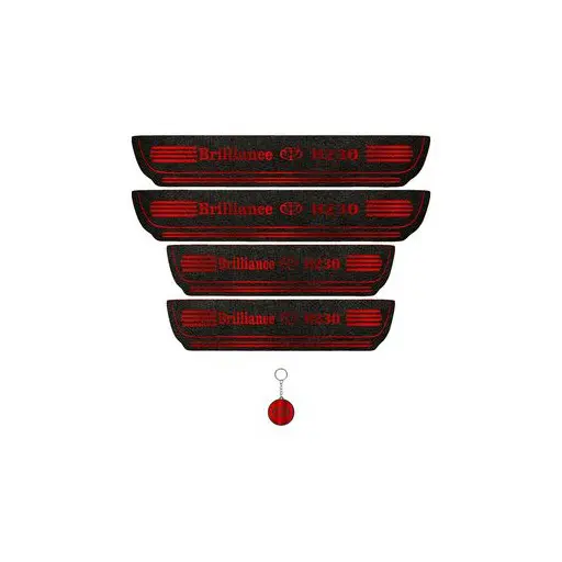 برچسب پارکابی خودرو لندمون کد LM037 MR برلیانس H230 به همراه جاکلیدی