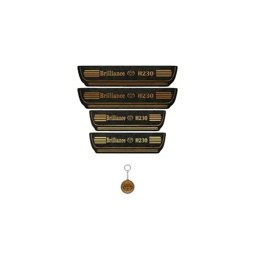 برچسب پارکابی خودرو لندمون کد LMm0062 MT برلیانس H230 مجموعه 4 عددی به همراه جا کلیدی