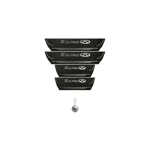 برچسب پارکابی خودرو لندمون کد LPt014 MS X22 پرو مجموعه 4 عددی به همراه جا کلیدی
