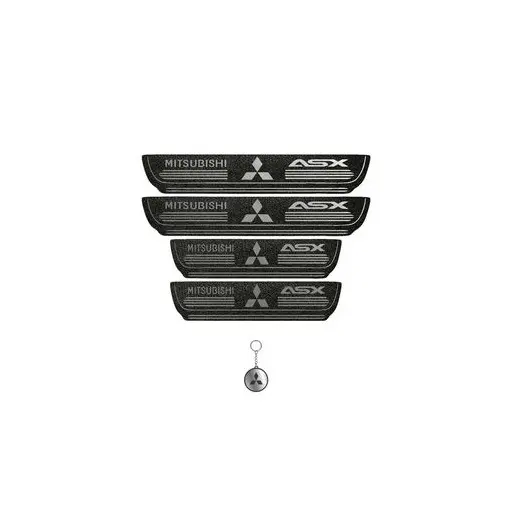 برچسب پارکابی خودرو لندمون کد LMm0037 MS میتسوبیشی ASX مجموعه 4 عددی به همراه جا کلیدی