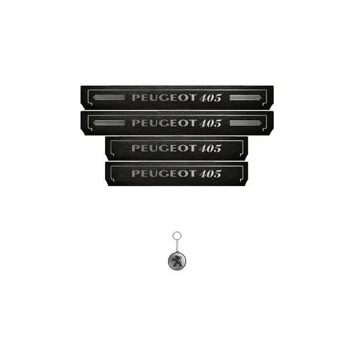 برچسب پارکابی خودرو لندمون کد LPt038 MS پژو 405 به همراه جا کلیدی مجموعه 4 عددی