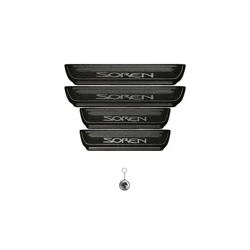 برچسب پارکابی خودرو لندمون کد LMm0012 MS سورن مجموعه 4 عددی به همراه جا کلیدی