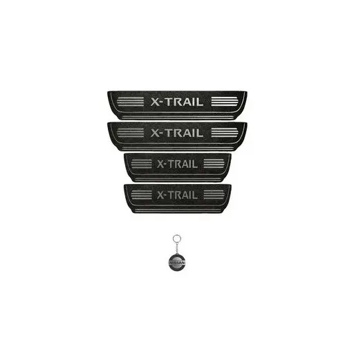 برچسب پارکابی خودرو لندمون کد LMm0031 MS ایکس تریل مجموعه 4 عددی به همراه جا کلیدی