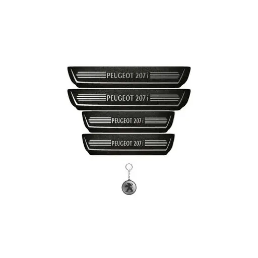 برچسب پارکابی خودرو لندمون کد LMm0018 MS پژو 207i مجموعه 4عددی به همراه جاکلیدی