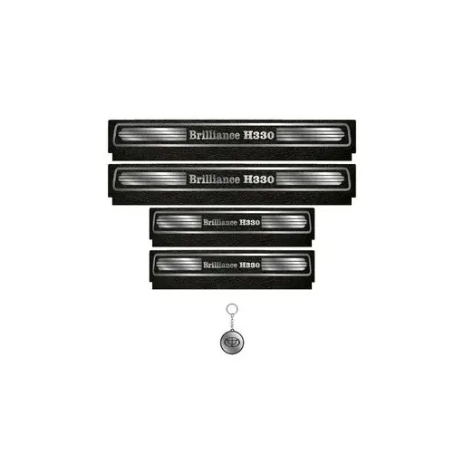 برچسب پارکابی خودرو لندمون کد LM082 MS برلیانس H330 مجموعه 4 عددی به همراه جا کلیدی