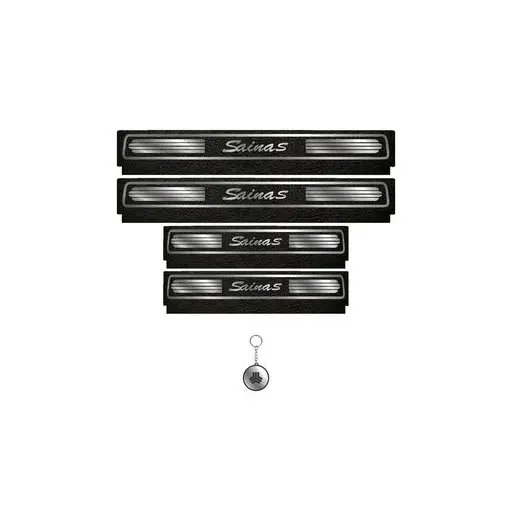 برچسب پارکابی خودرو لندمون کد LM234 MS ساینا اس مجموعه 4 عددی به همراه جا کلیدی