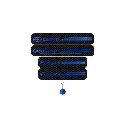برچسب پارکابی خودرو لندمون کد LC056 MB کیا سراتو مجموعه 4 عددی به همراه جاکلیدی