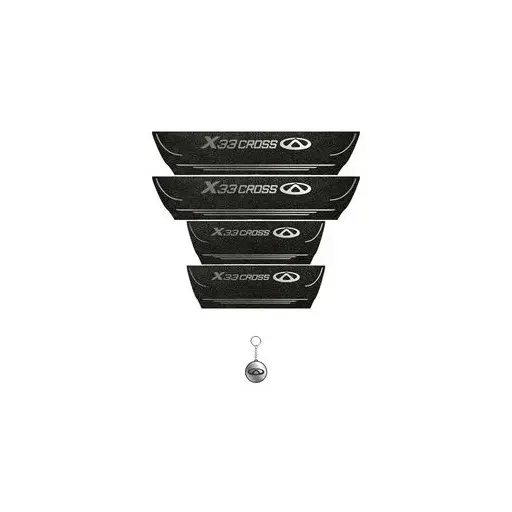 برچسب پارکابی خودرو لندمون کد LPt015 MS X33 کراس مجموعه 4 عددی به همراه جا کلیدی