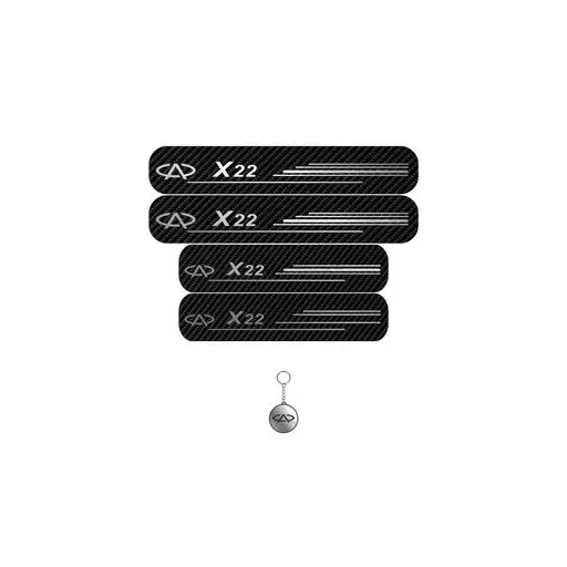 برچسب پارکابی خودرو لندمون کد LC030 MS X22 مجموعه 4 عددی به همراه جاکلیدی