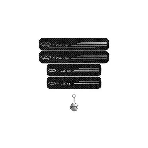 برچسب پارکابی خودرو لندمون کد LC033 MS ام وی ام 110 مجموعه 4 عددی به همراه جاکلیدی