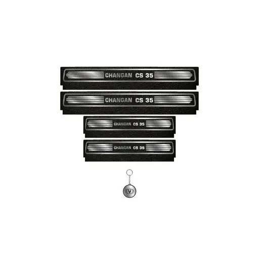 برچسب پارکابی خودرو لندمون کد LM100 MS چانگان C S35 مجموعه 4 عددی به همراه جاکلیدی