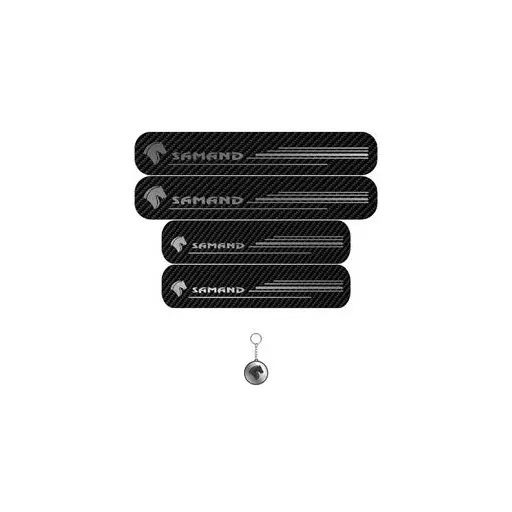 برچسب پارکابی خودرو لندمون کد LC015 MS سمند مجموعه 4 عددی به همراه جاکلیدی