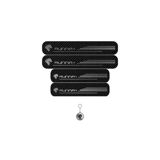برچسب پارکابی خودرو لندمون کد LC011 MS راناپلاس مجموعه 4 عددی به همراه جاکلیدی
