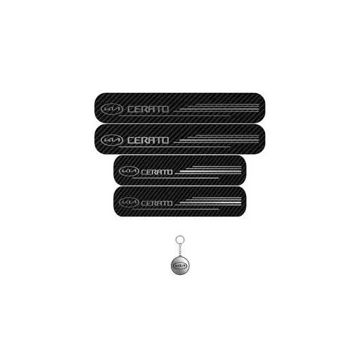 برچسب پارکابی خودرو لندمون کد LC056 MS کیا سراتو مجموعه 4 عددی به همراه جاکلیدی