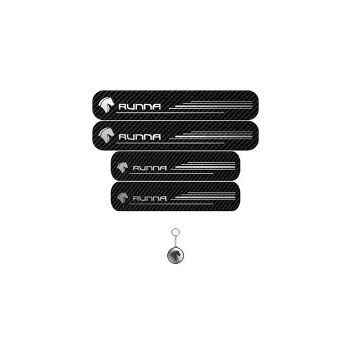 برچسب پارکابی خودرو لندمون کد LC010 MS رانا مجموعه 4 عددی به همراه جاکلیدی