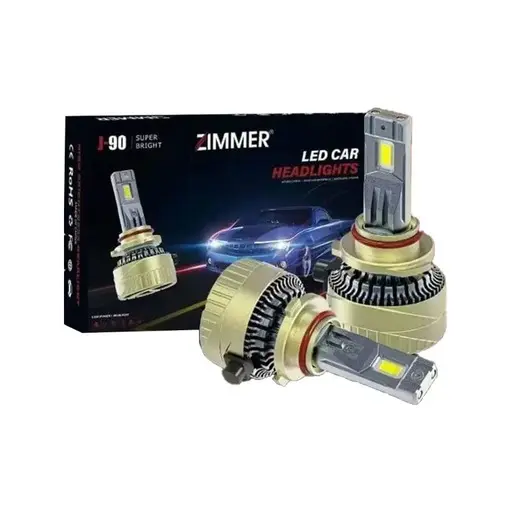 هدلایت زیمر J90 مدل 90W توان روشنایی 9000LM پایه H1