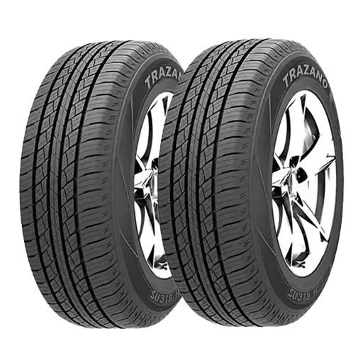 لاستیک خودرو ترازانو سایز 215/60/17 گل SU318 سال 2025 دو حلقه ای