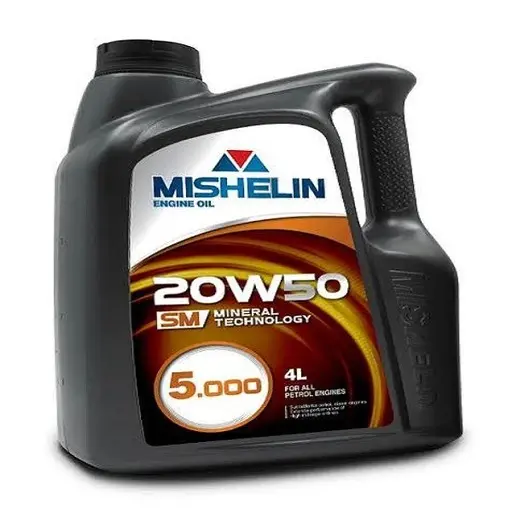 روغن موتور شیمانول مدل 20W50 سطح کیفی SM چهار لیتری