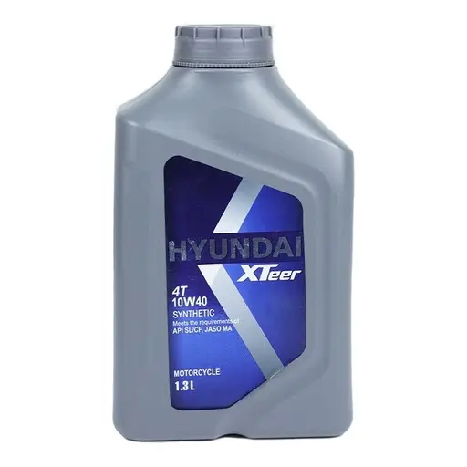 روغن موتور هیوندای اکستیر 4T 10W40 API SL حجم 1.3 لیتر پلاستیکی